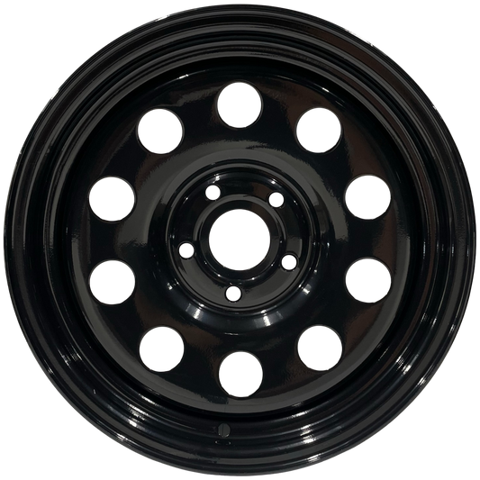 16" x 7" GOJOS Black Modular 5x114.3 ET30 CB64.1 (Land Rover) Off-Road Steel Wheels Roadcruza Tyres