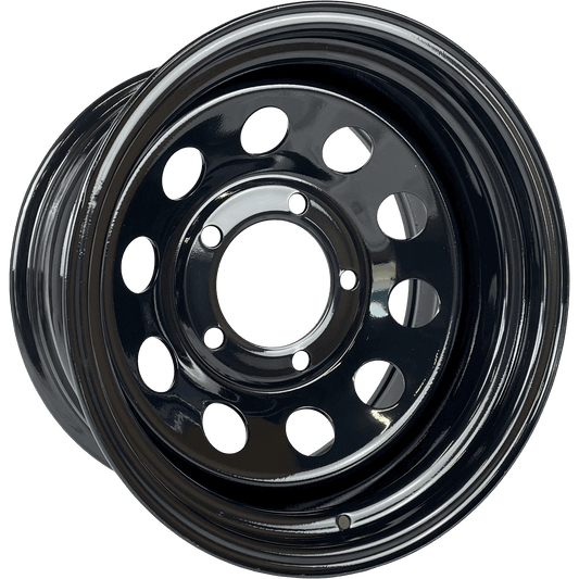 17" x 9" GOJOS Black Modular 5x165.1 ET-32 CB125 Off-Road Steel Wheels Roadcruza Tyres