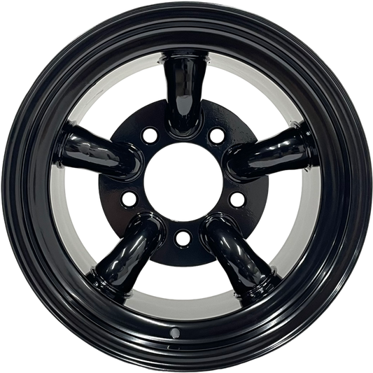 16" x 10" GOJOS Black 5 Pipe 5x165.1 ET-32 Off-Road Steel Wheels Roadcruza TyresÂ