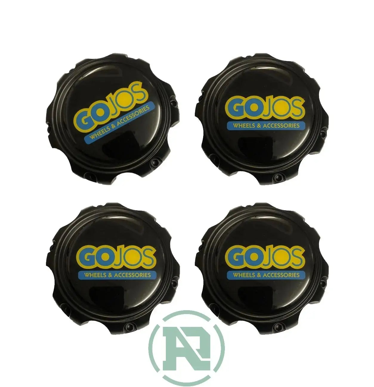 Set of 4x 6x139.7 GOJOS Black Centre Caps Off-Road Steel Wheels GOJOS Wheels