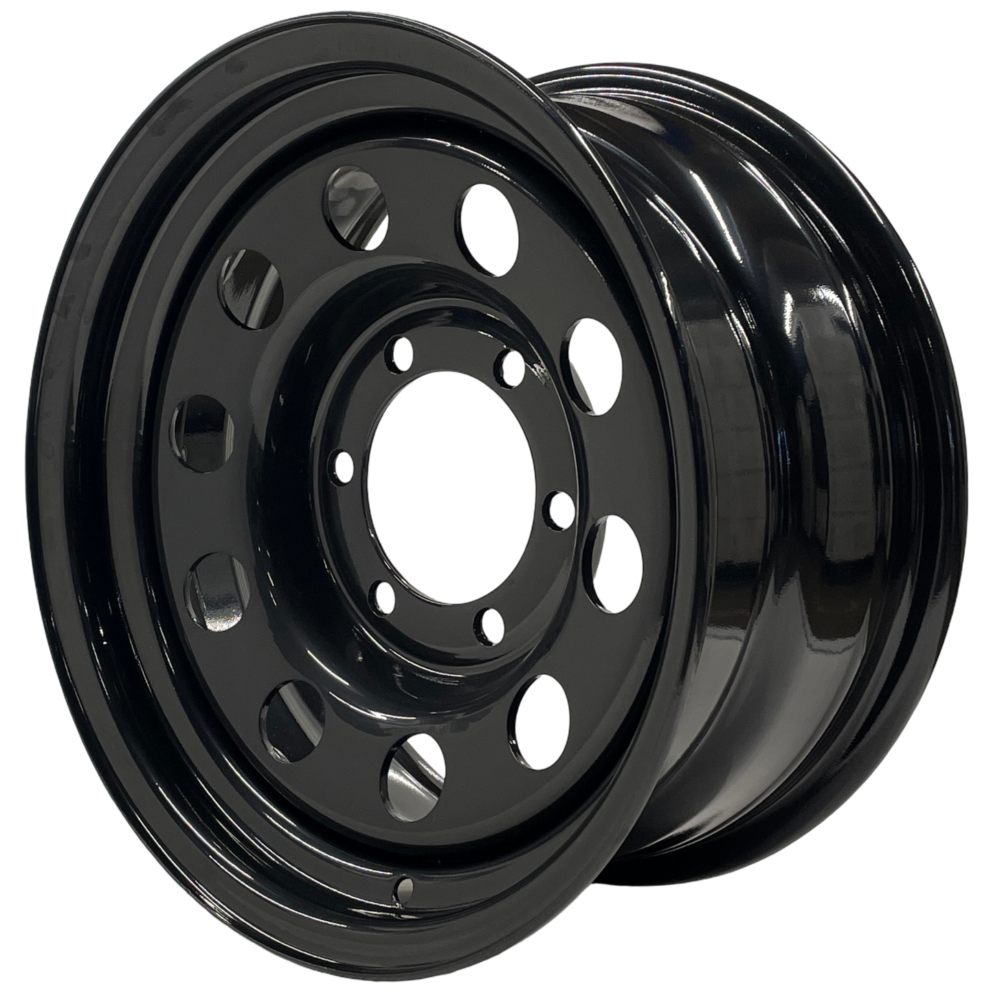 15" x 7" GOJOS Black Modular 6x139.7 ET00 CB110 Off-Road Steel Wheels