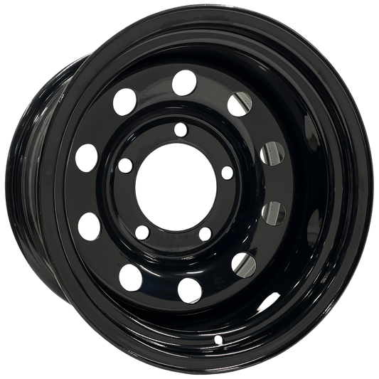 16" x 10" GOJOS Black Modular 5x165.1 ET-32 CB125 Off-Road Steel Wheels