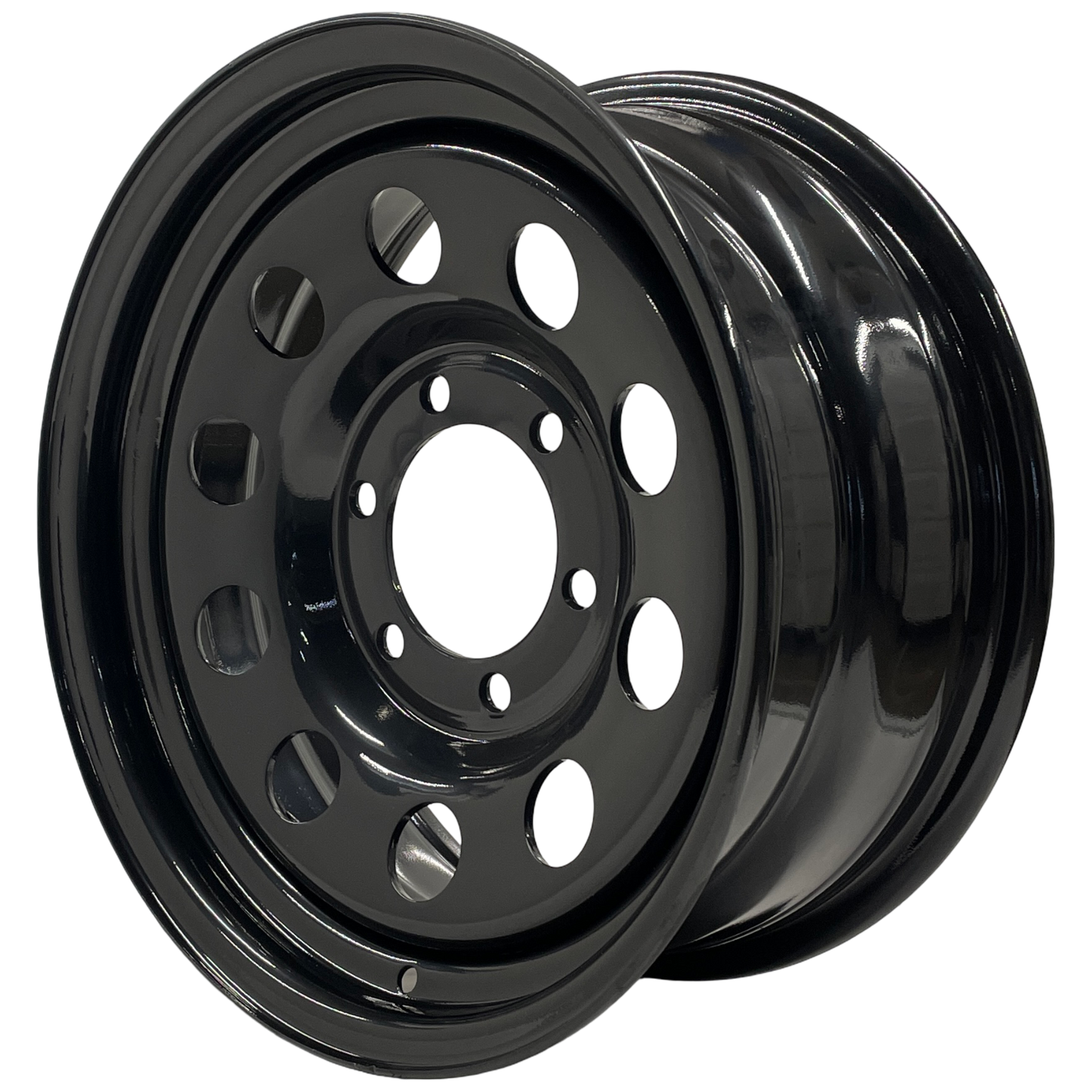 16" x 7" GOJOS Black Modular 6x139.7 ET08 CB106.2 Off-Road Steel Wheels