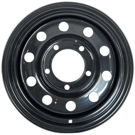 16" x 8" GOJOS Black Modular 5x165.1 ET00 CB125 Off-Road Steel Wheels Roadcruza Tyres