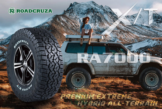 Roadcruza RA8000 on a Green Jeep climbing up a rocky path