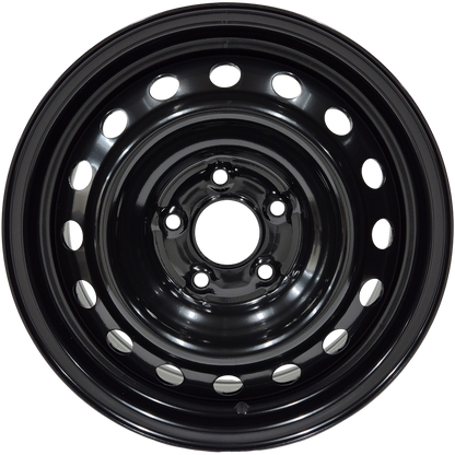 16" x 6" GOJOS Black Van Steel 5x114.3 ET50 CB66.1 (Renault, Vauxhall) Roadcruza Tyres 
