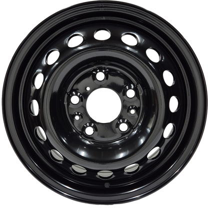 16" x 6" GOJOS Black Van Steel 5x130 ET68 CB78.1 (Citroen, Fiat, Peugeot) Roadcruza Tyres 