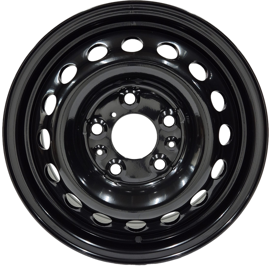 16" x 6" GOJOS Black Van Steel 5x130 ET68 CB78.1 (Citroen, Fiat, Peugeot) Roadcruza Tyres 