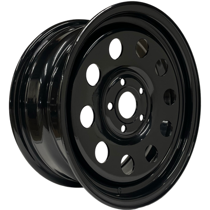 16" x 7" GOJOS Black Modular 5x114.3 ET30 CB64.1 (Land Rover) Off-Road Steel Wheels Roadcruza Tyres 