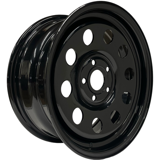 16" x 7" GOJOS Black Modular 5x114.3 ET30 CB64.1 (Land Rover) Off-Road Steel Wheels Roadcruza Tyres 