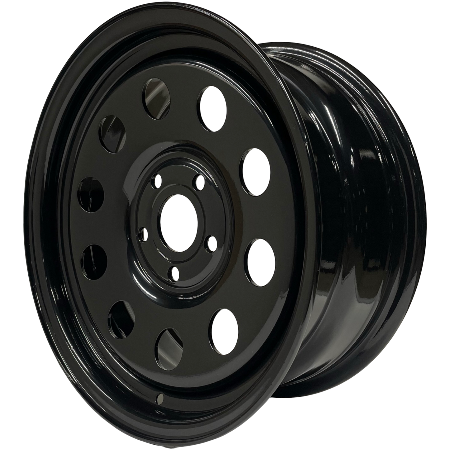 16" x 7" GOJOS Black Modular 5x114.3 ET30 CB64.1 (Land Rover) Off-Road Steel Wheels Roadcruza Tyres 