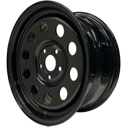 16" x 7" GOJOS Black Modular 5x114.3 ET30 CB64.1 (Land Rover) Off-Road Steel Wheels Roadcruza Tyres 