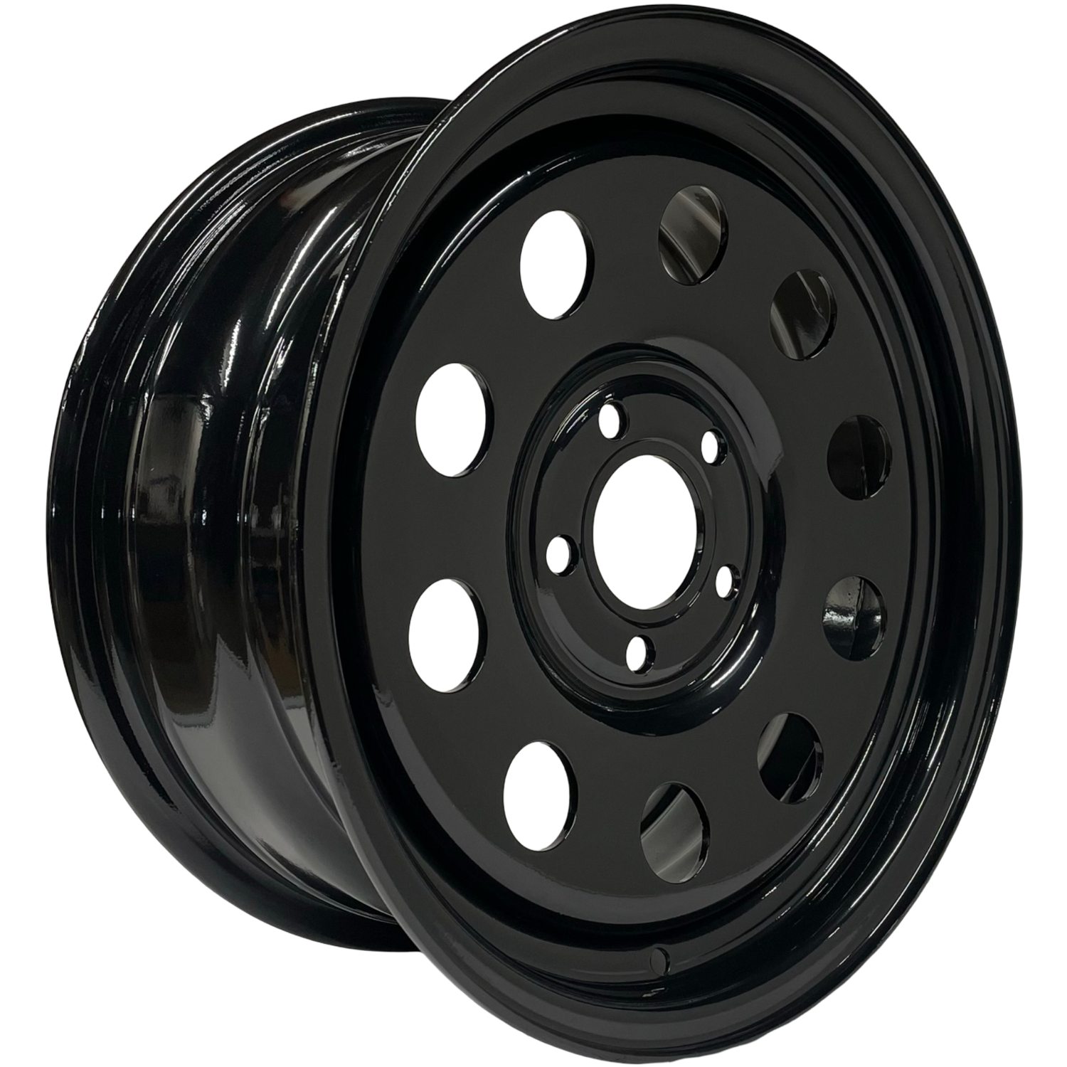 16" x 7" GOJOS Black Modular 5x114.3 ET30 CB71.6 Jeep Off-Road Steel Wheels Roadcruza Tyres 
