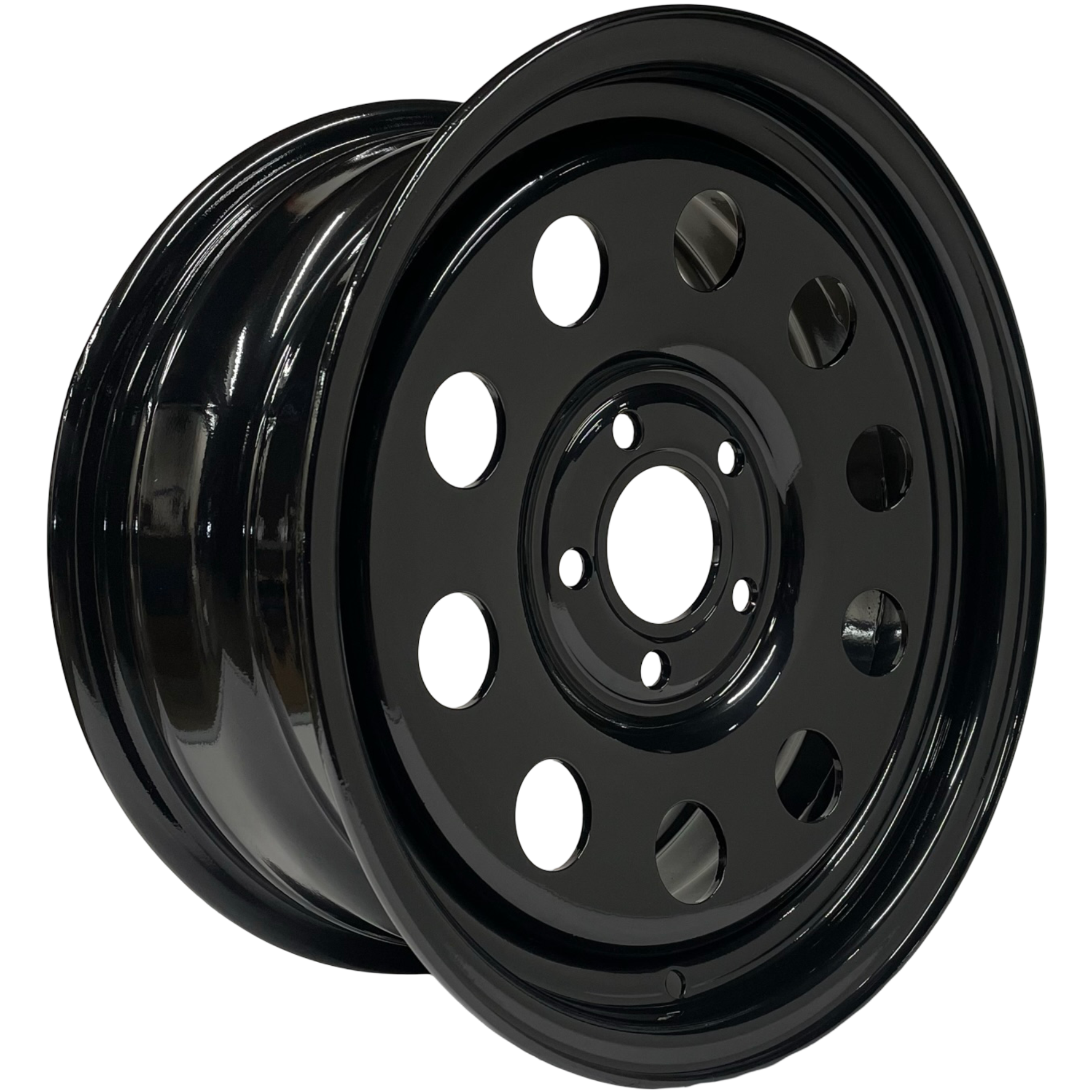16" x 7" GOJOS Black Modular 5x114.3 ET30 CB71.6 Jeep Off-Road Steel Wheels Roadcruza Tyres 