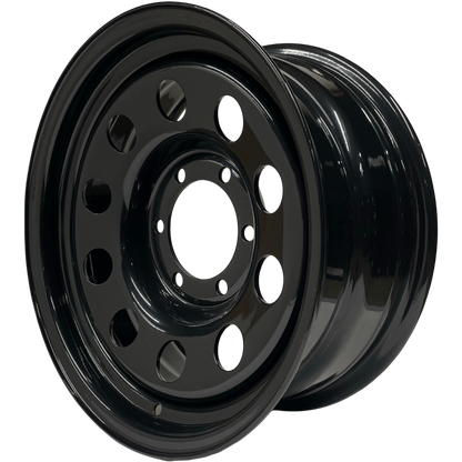 16" x 7" GOJOS Black Modular 6x139.7 ET00 Off-Road Steel Wheels Roadcruza Tyres 