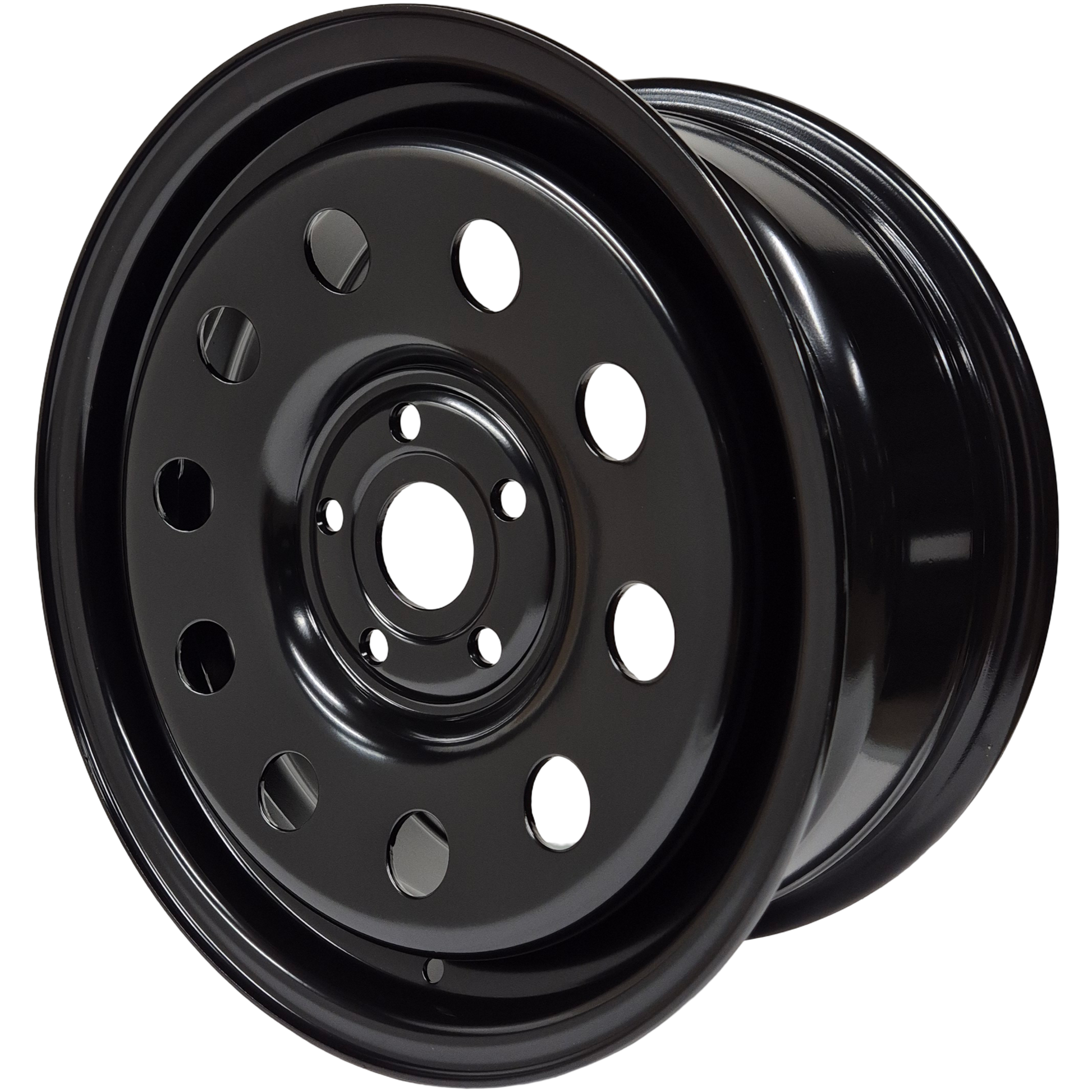 16" x 7" GOJOS Black Modular 5x112 ET35 (Volkswagen) Off-Road Steel Wheels Roadcruza Tyres 