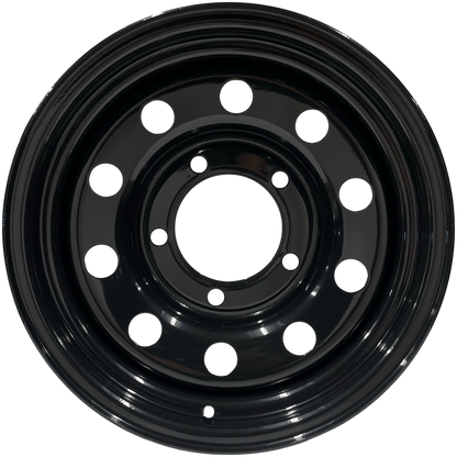16" x 8"  GOJOS Black Modular 5x165.1 ET00 Off-Road Steel Wheels Roadcruza Tyres 