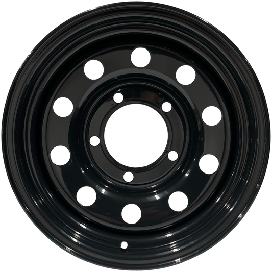 16" x 8"  GOJOS Black Modular 5x165.1 ET00 Off-Road Steel Wheels Roadcruza Tyres 