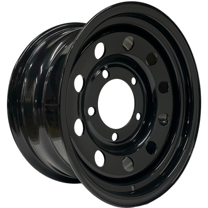 16" x 8"  GOJOS Black Modular 5x165.1 ET00 Off-Road Steel Wheels Roadcruza Tyres 