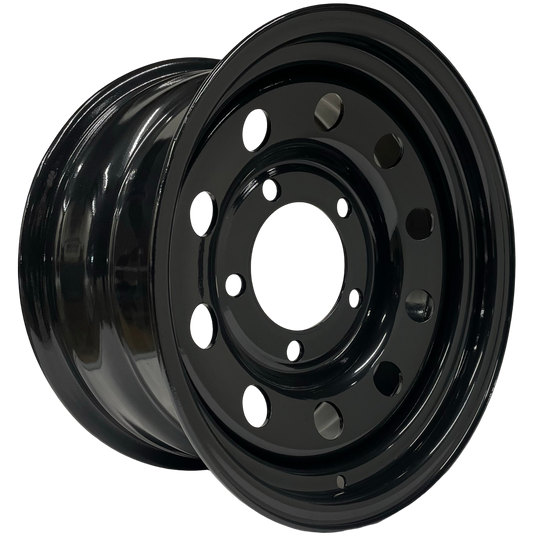 16" x 8"  GOJOS Black Modular 5x165.1 ET00 Off-Road Steel Wheels Roadcruza Tyres 