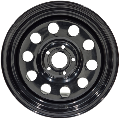 16" x 8" GOJOS Black Modular 5x120 ET25 CB70.1 (Land Rover) Off-Road Steel Wheels Roadcruza Tyres 