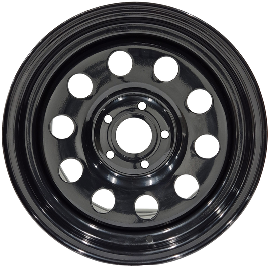 16" x 8" GOJOS Black Modular 5x120 ET25 CB70.1 (Land Rover) Off-Road Steel Wheels Roadcruza Tyres 