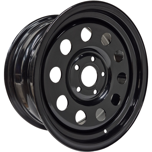 16" x 8" GOJOS Black Modular 5x120 ET25 CB70.1 (Land Rover) Off-Road Steel Wheels Roadcruza Tyres 