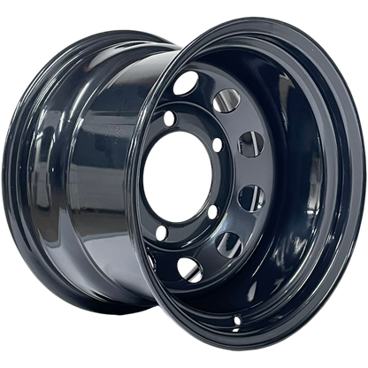 15" x 10"  GOJOS Black Modular 5x165.1 ET-32 Off-Road Steel Wheels Roadcruza Tyres 