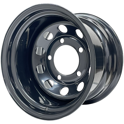 15" x 10"  GOJOS Black Modular 5x165.1 ET-32 Off-Road Steel Wheels Roadcruza Tyres 