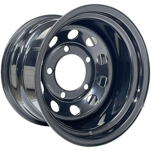 15" x 10"  GOJOS Black Modular 5x165.1 ET-32 Off-Road Steel Wheels Roadcruza Tyres 