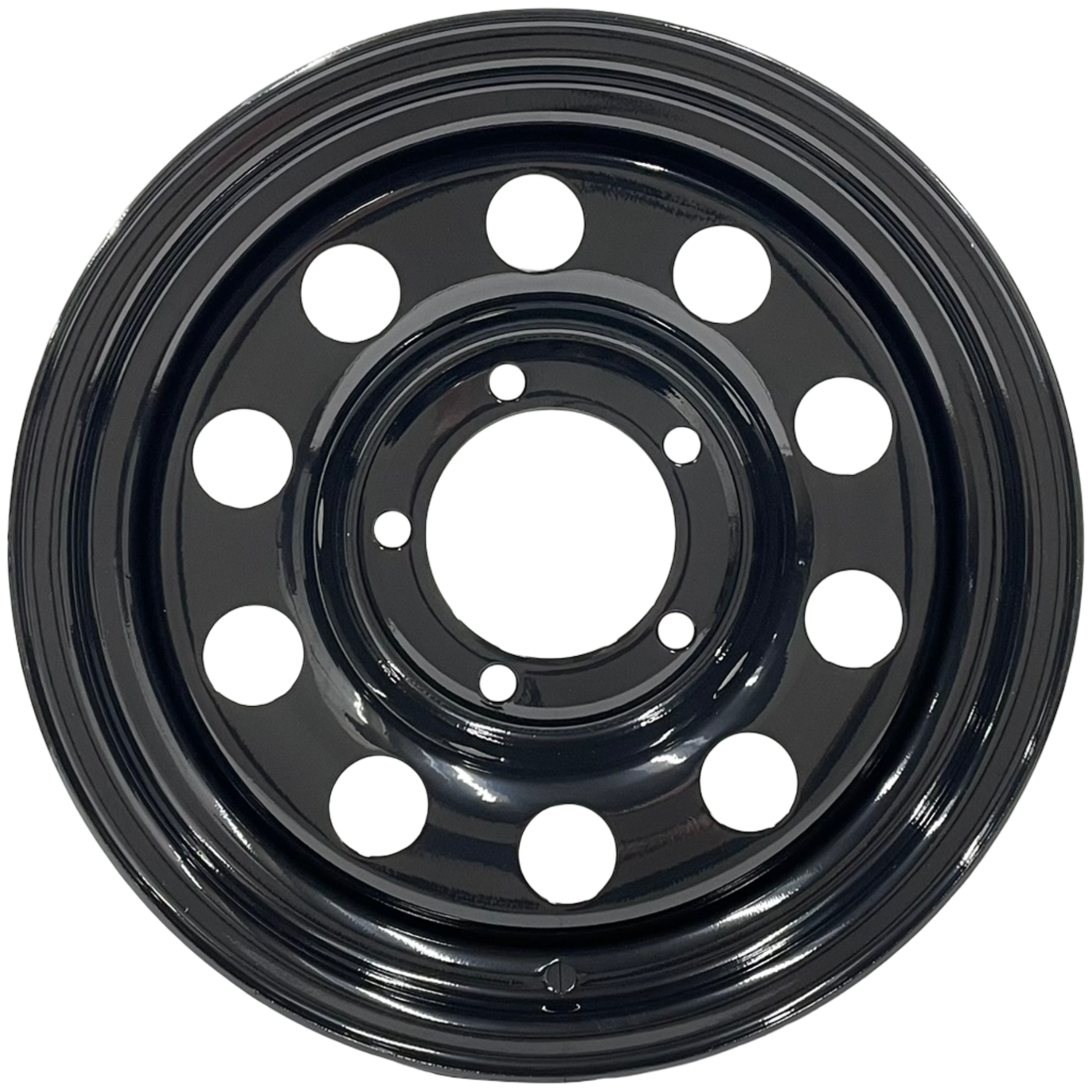 15" x 7" GOJOS Black Modular 5x139.7 ET00 (Suzuki, Daihatsu) Off-Road Steel Wheels Roadcruza Tyres 