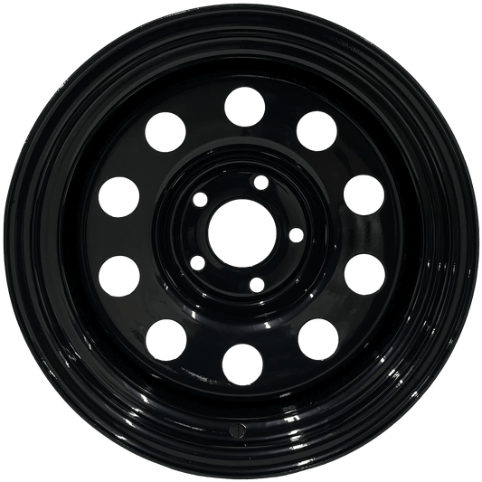 15" x 8" GOJOS Black Modular 5x114.3 ET-32 Off-Road Steel Wheels Roadcruza Tyres 