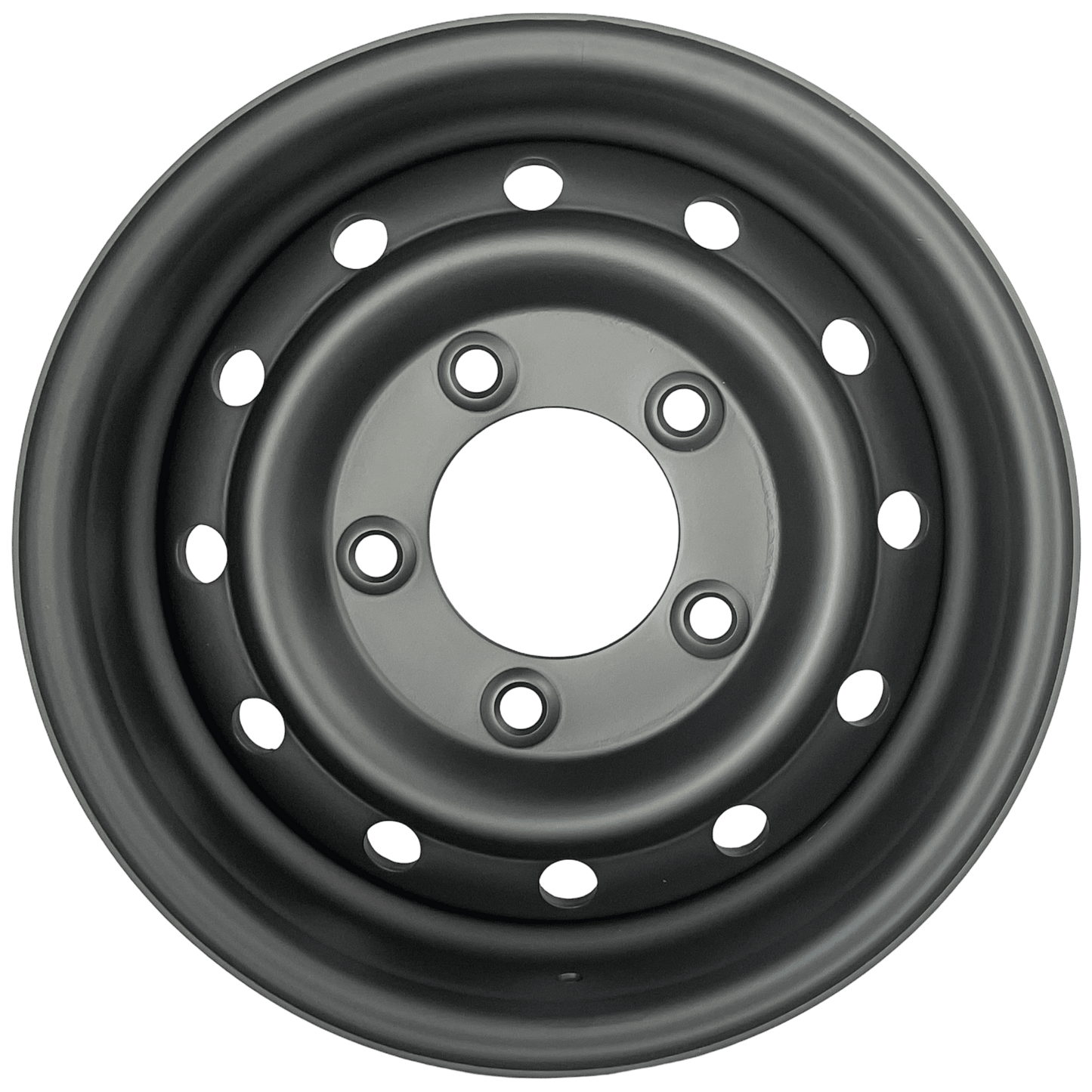 16" x 6.5" GOJOS Matte Black Wolf Style 5x165.1 ET00 CB115 Off-Road Steel Wheels Roadcruza Tyres 