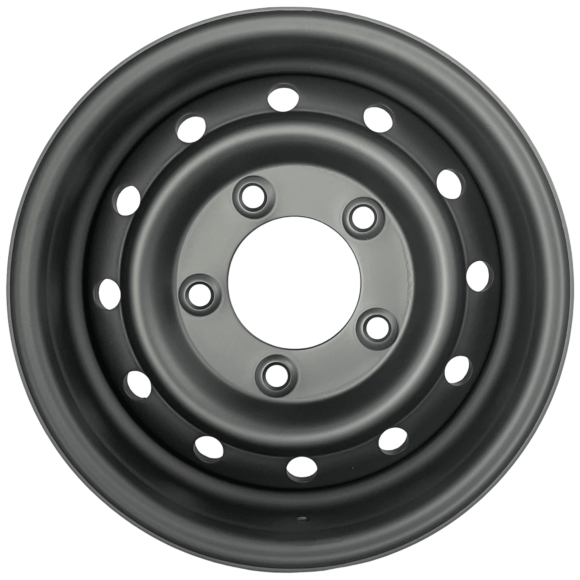 16" x 6.5" GOJOS Matte Black Wolf Style 5x165.1 ET00 CB115 Off-Road Steel Wheels Roadcruza Tyres 