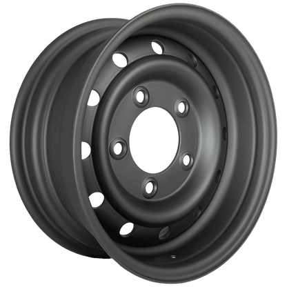 16" x 6.5" GOJOS Matte Black Wolf Style 5x165.1 ET00 CB115 Off-Road Steel Wheels Roadcruza Tyres 