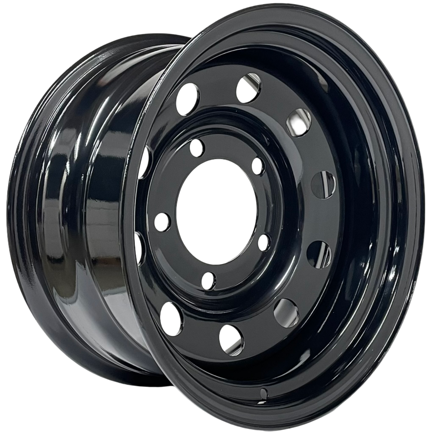 16" x 8" GOJOS Black Modular 5x165.1 ET-35 CB125 Off-Road Steel Wheels Roadcruza Tyres 