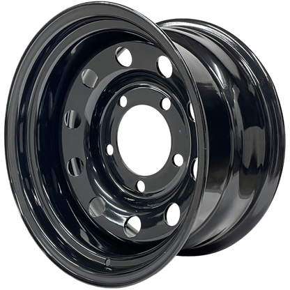 16" x 8" GOJOS Black Modular 5x165.1 ET-35 CB125 Off-Road Steel Wheels Roadcruza Tyres 