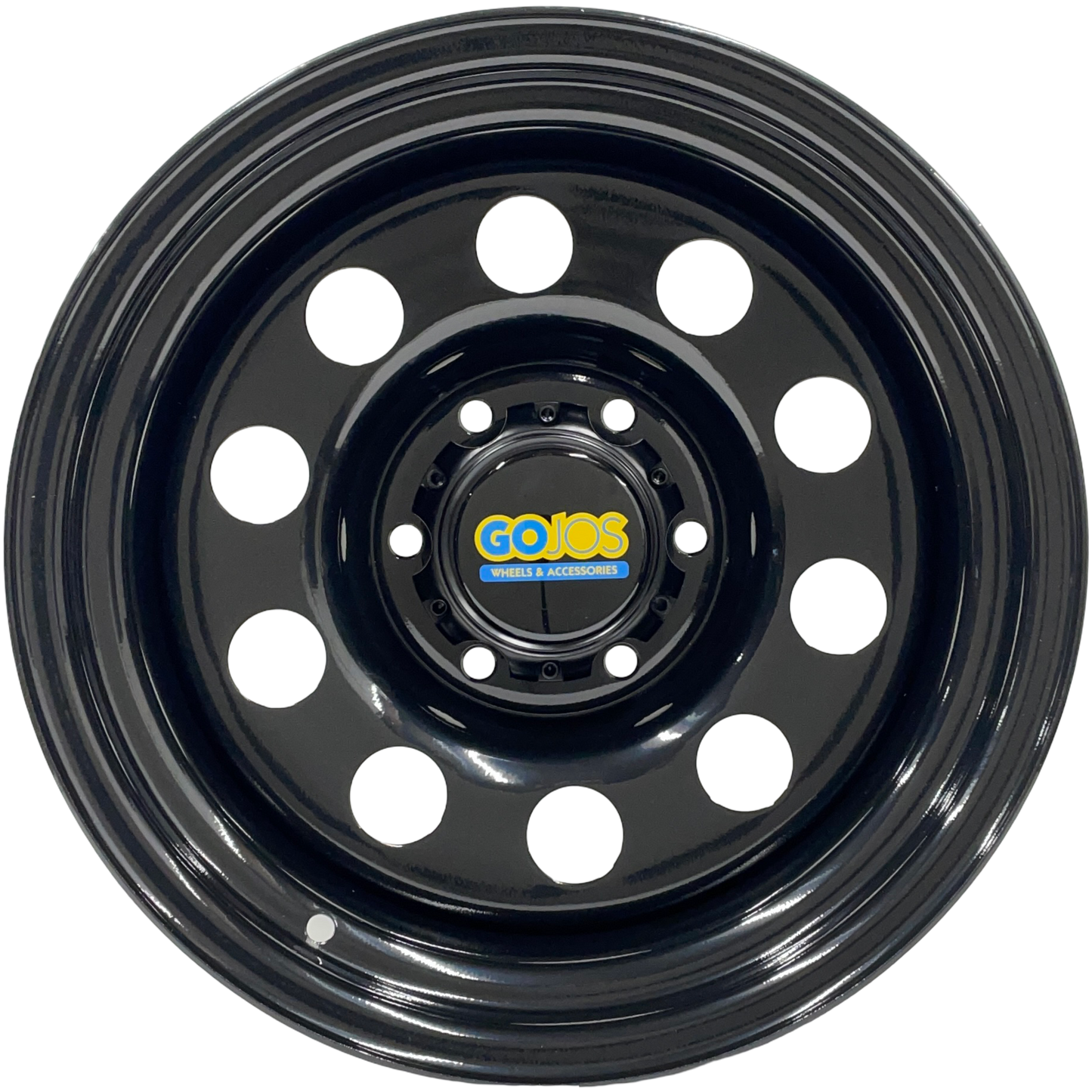 16" x 8" GOJOS Black Modular Wheel & Centre Cap 6x139.7 ET-35 Off-Road Steel Wheels Roadcruza Tyres 