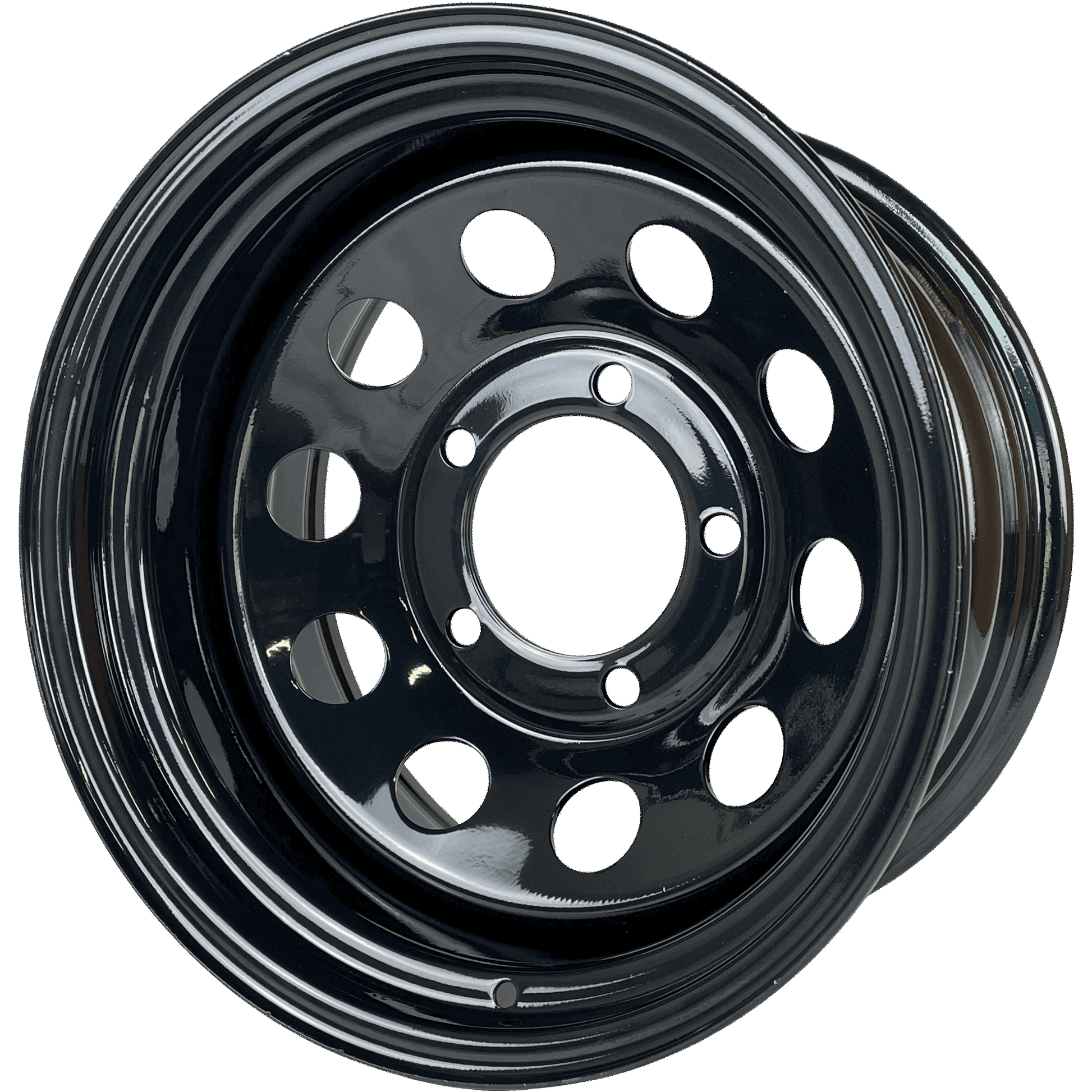 17" x 9" GOJOS Black Modular 5x165.1 ET-32 CB125 Off-Road Steel Wheels Roadcruza Tyres 