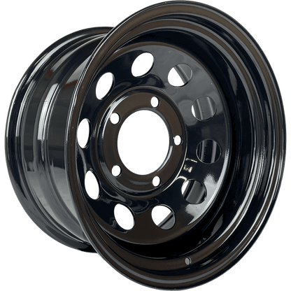 17" x 9" GOJOS Black Modular 5x165.1 ET-32 CB125 Off-Road Steel Wheels Roadcruza Tyres 