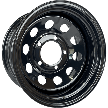 17" x 9" GOJOS Black Modular 5x165.1 ET-32 CB125 Off-Road Steel Wheels Roadcruza Tyres 