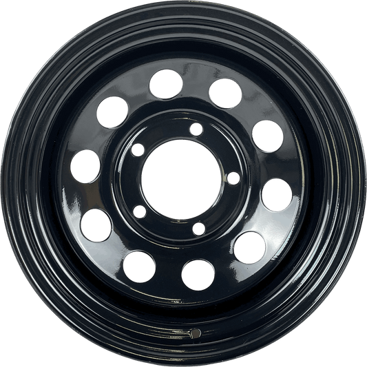 17" x 9" GOJOS Black Modular 5x165.1 ET-32 CB125 Off-Road Steel Wheels Roadcruza Tyres 