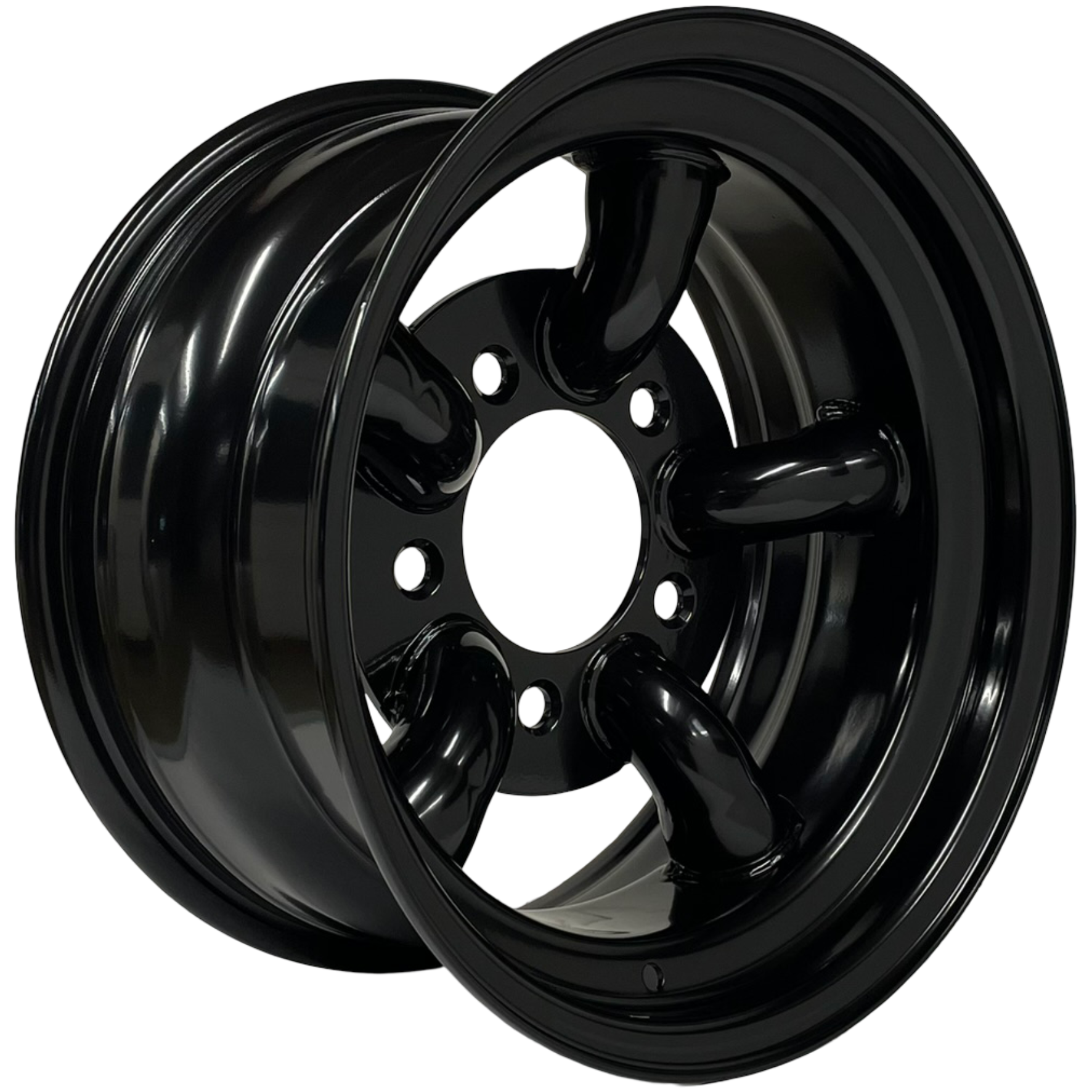 16" x 8" GOJOS Black 5 Pipe 5x165.1 ET-32 Off-Road Steel Wheels Roadcruza Tyres 
