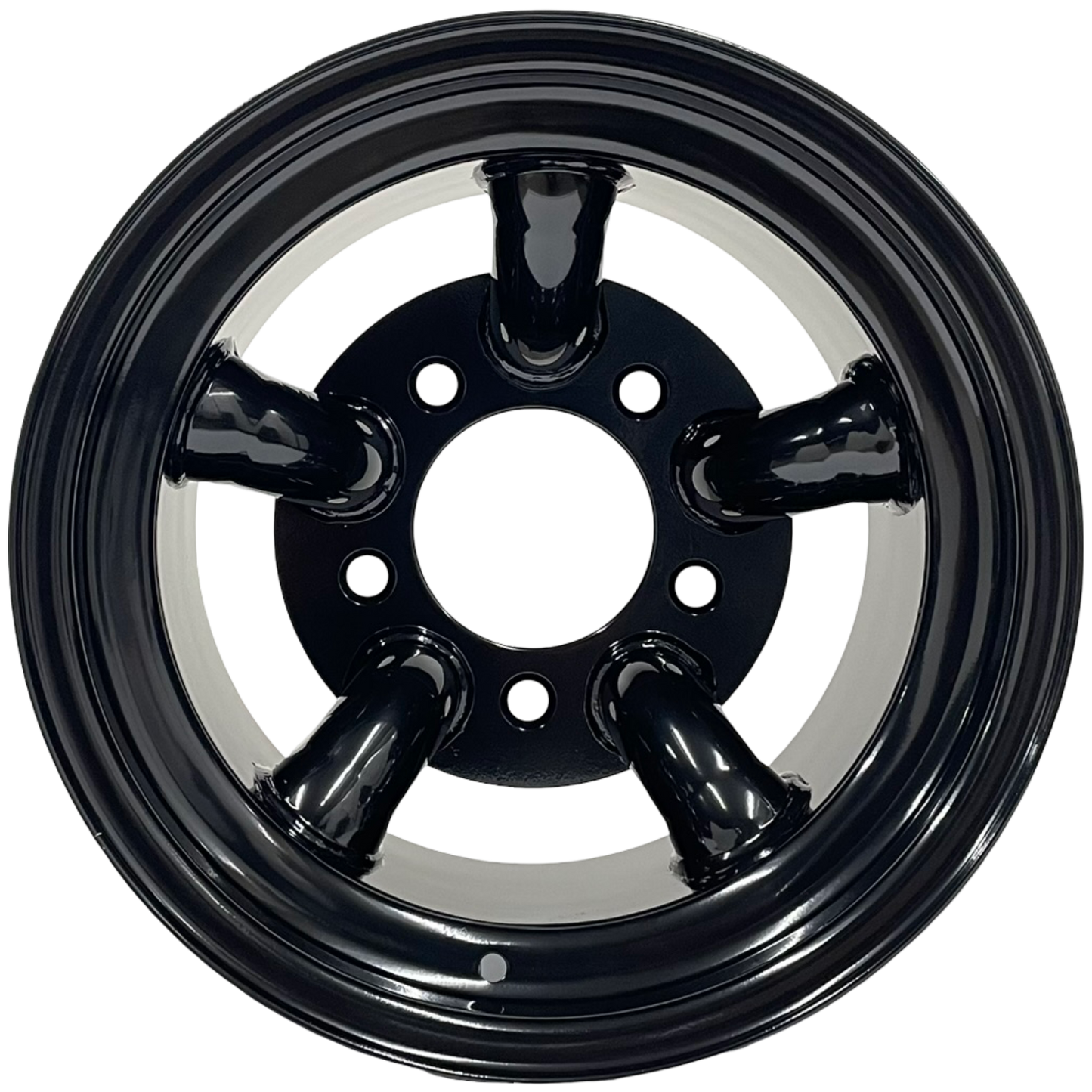 15" x 10" GOJOS Black 5 Pipe 5x165.1 ET-32 Mach 5 - Challenger Style Off-Road Steel Wheels Roadcruza Tyres 