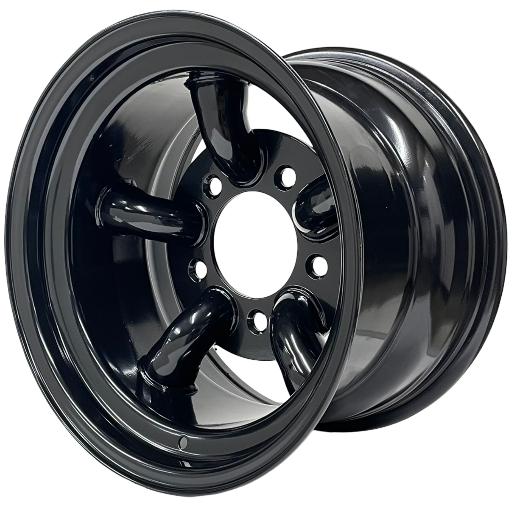 16" x 10" GOJOS Black 5 Pipe 5x165.1 ET-32 Off-Road Steel Wheels Roadcruza Tyres 