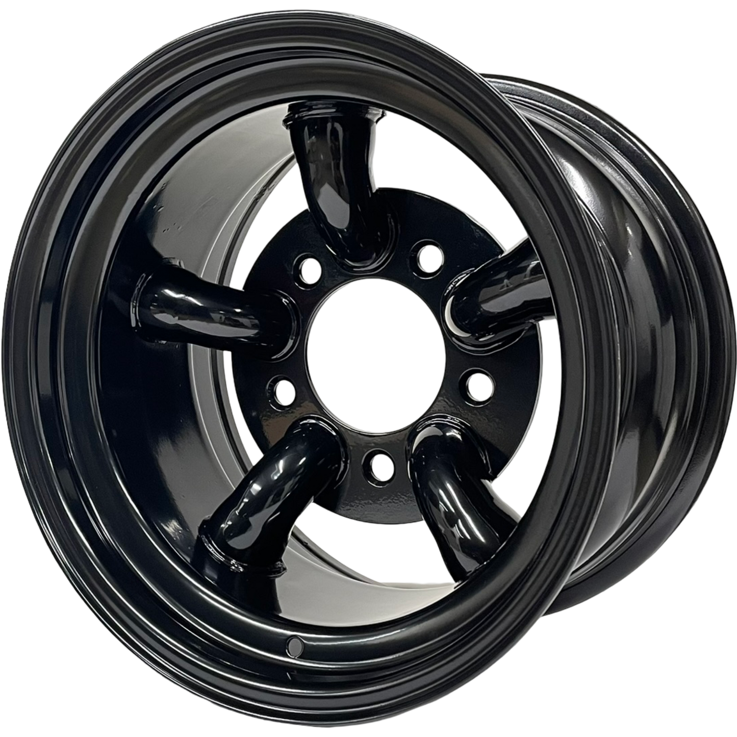 16" x 10" GOJOS Black 5 Pipe 5x165.1 ET-32 Off-Road Steel Wheels Roadcruza Tyres 