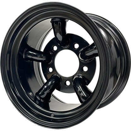 16" x 10" GOJOS Black 5 Pipe 5x165.1 ET-32 Off-Road Steel Wheels Roadcruza Tyres 