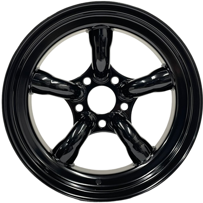 16" x 7" GOJOS Black 5 Pipe 5x120 ET-25 Disco 2 Off-Road Steel Wheels Roadcruza Tyres 