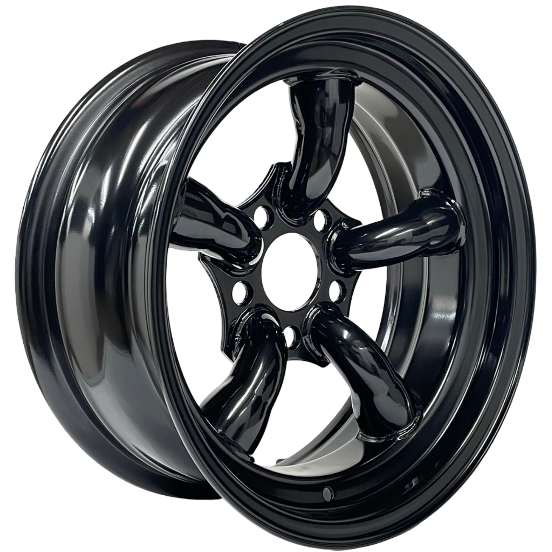 16" x 7" GOJOS Black 5 Pipe 5x120 ET-25 Disco 2 Off-Road Steel Wheels Roadcruza Tyres 