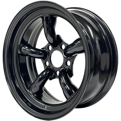 16" x 7" GOJOS Black 5 Pipe 5x120 ET-25 Disco 2 Off-Road Steel Wheels Roadcruza Tyres 